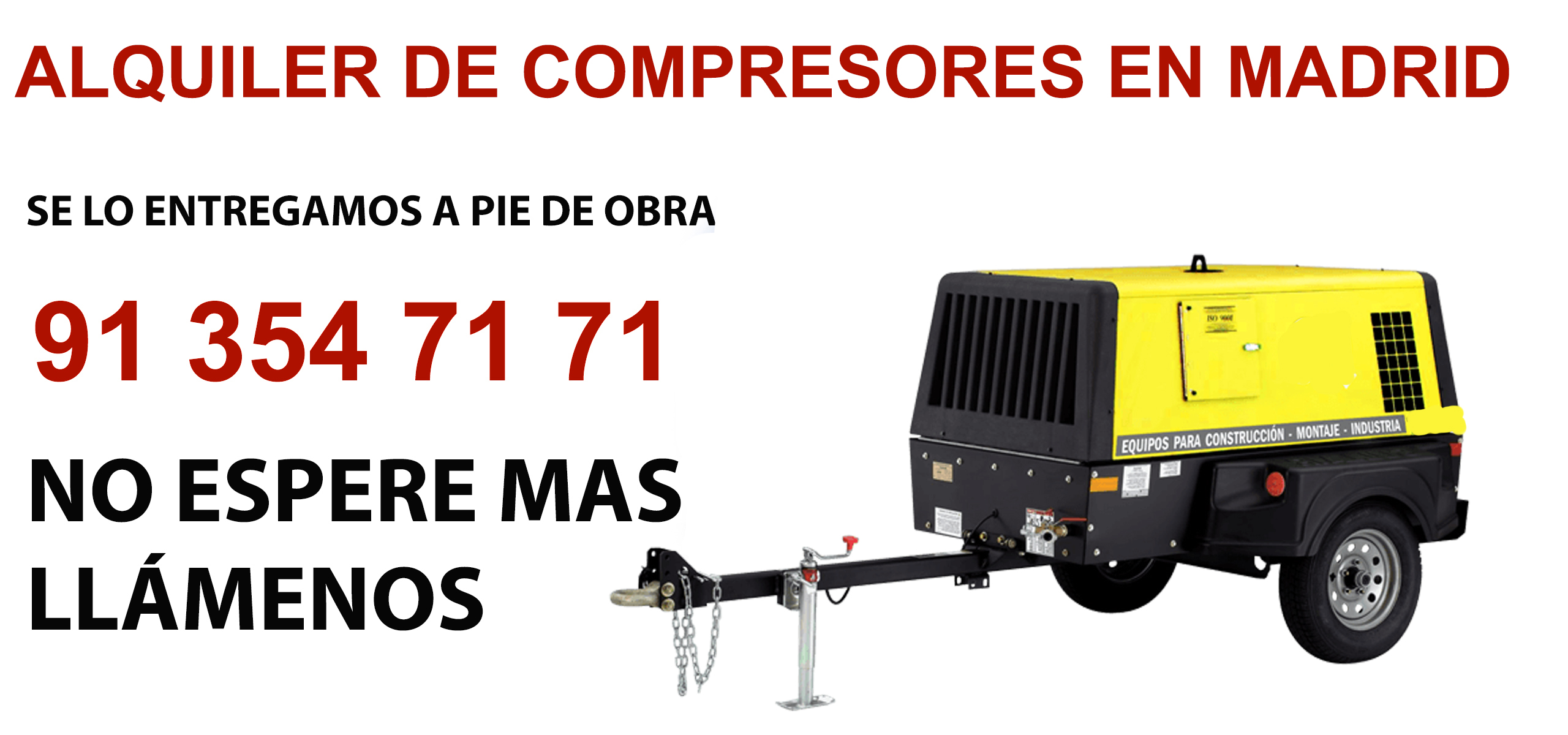 Alquiler Compresores en Redueña