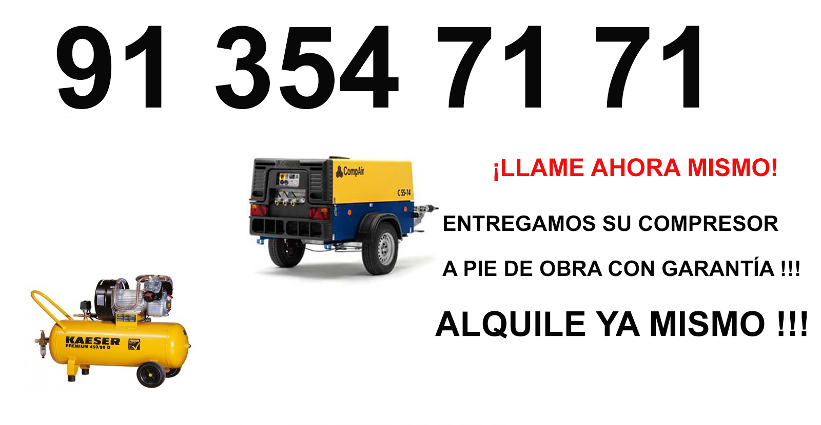 Compresores en Alquiler en Redueña