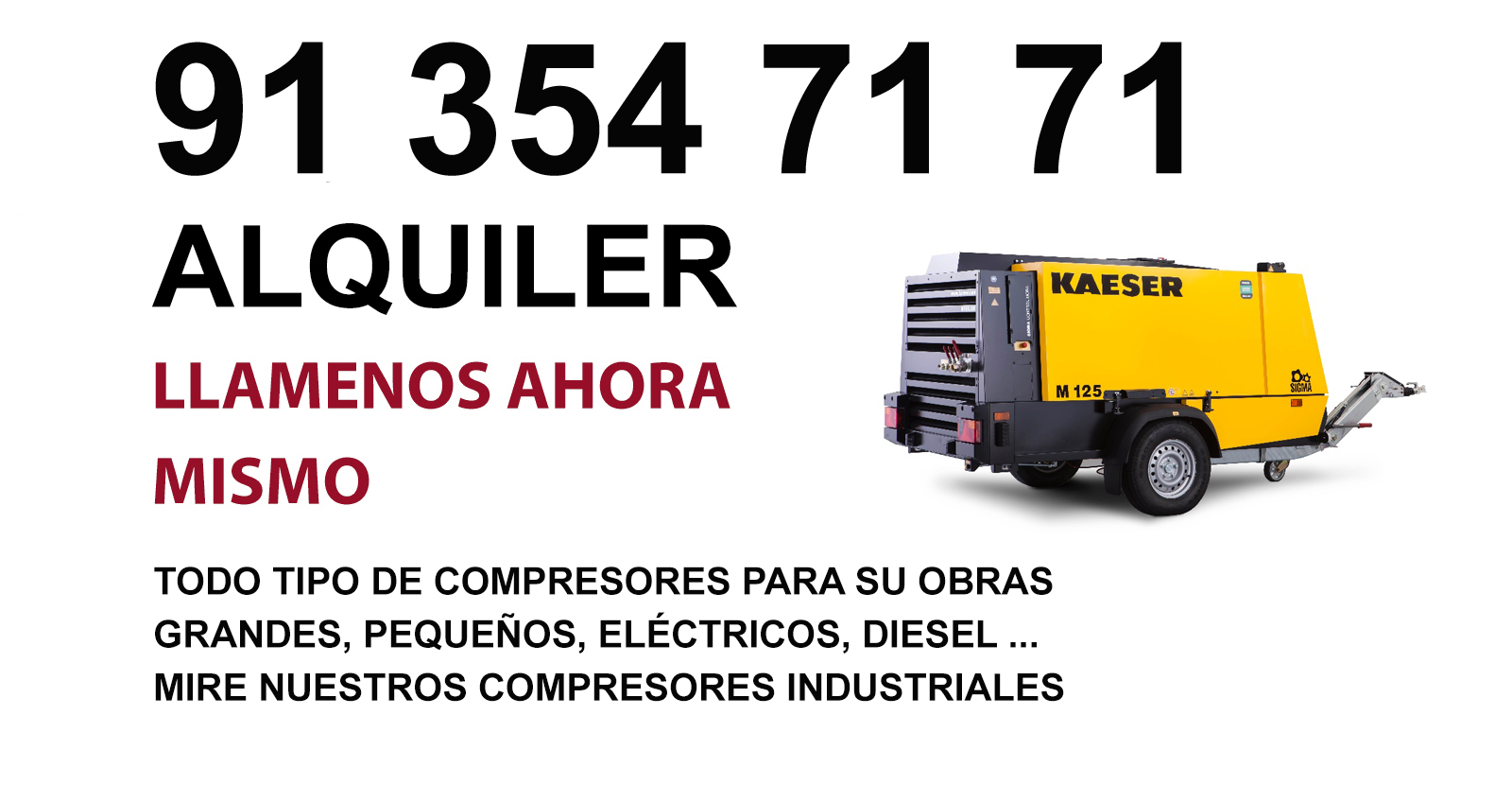 Redueña Alquiler  Compresor Diesel